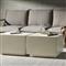 Tricia Industrial Loft White Concrete Square Block Outdoor Coffee Table