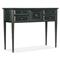 Carter Updated Traditional Distressed Dark Green Wood Console Table