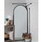 Diane Industrial Black Metal Frame Full Length Arch Floor Mirror