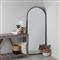Diane Industrial Black Metal Frame Full Length Arch Floor Mirror