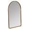 Alaina Industrial Gold Metal Frame Arch Wall Mirror