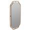 Amy Hollywood Regency Gold Metal Frame Wall Mirror
