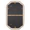 Amy Hollywood Regency Gold Metal Frame Wall Mirror
