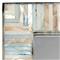 Talia Coastal Beach Blue Capiz Rectangular Wall Mounted Mirror