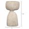 Tabitha Modern Classic Beige Ceramic Decorative Table Vase