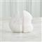 Maeve Modern White Alabaster Bookends - Pair