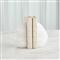 Maeve Modern White Alabaster Bookends - Pair