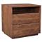 Atlas Rustic Lodge Brown Acacia Wood 1 Drawer Nightstand