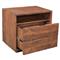 Atlas Rustic Lodge Brown Acacia Wood 1 Drawer Nightstand