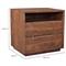 Atlas Rustic Lodge Brown Acacia Wood 1 Drawer Nightstand