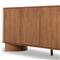 Paris Modern Classic Brown Solid Acacia Wood Oval Sideboard