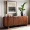 Paris Modern Classic Brown Solid Acacia Wood Oval Sideboard