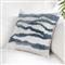 Renee Modern Classic Blue Linen Decorative Throw Pillow - 22x22