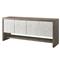 Ethan Modern White Wood Weathered Grey Oak Rectangular Sideboard