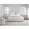 Tristan Modern Classic Off White Upholstered Tufted Bed - Queen