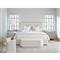 Tristan Modern Classic Off White Upholstered Tufted Bed - Queen