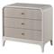 Tristan Modern Classic Light Grey Wood Nightstand