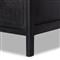 Rhian Coastal Beach Black Mango Wood Black Woven Cane 3 Drawer Nightstand