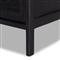 Rhian Coastal Beach Black Mango Wood Black Woven Cane 3 Drawer Dresser
