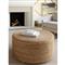 Barnum Coastal Beach Tan Jute Round Stool
