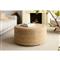 Barnum Coastal Beach Tan Jute Round Stool