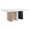 Abrielle Dark Modern Burnished Adobe Extendable Dining Table - 48-96&quot;W