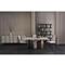 Abrielle Dark Modern Burnished Adobe Extendable Dining Table - 48-96&quot;W