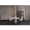 Abrielle Dark Modern Burnished Adobe Extendable Dining Table - 48-96&quot;W