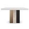 Abrielle Dark Modern Burnished Adobe Extendable Dining Table - 48-96&quot;W
