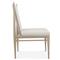 Abrielle Light Modern Classic White Boucle Oak Dining Side Chair