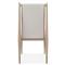 Abrielle Light Modern Classic White Boucle Oak Dining Side Chair