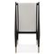 Abrielle Dark Modern Classic White Boucle Oak Dining Side Chair