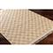 Elaine Coastal Beach Beige Jute Checkered Rug - 5&#39;x7&#39;6&quot;