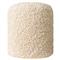 Ezekiel Modern Classic Cream Round Pouf
