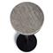 Freya Industrial Loft Cream Marble Black Steel Drink Side Table