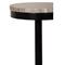 Freya Industrial Loft Cream Marble Black Steel Drink Side Table