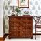 17th Century French Country Bordeaux Brown Wood Dresser