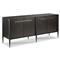 Streetwater Mid Century Sable Black Oak Media Cabinet - 72.5&quot;W