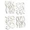 Oswald Matte White Tile Wall Sculpture - Set of 4