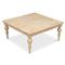 Jared French Country Brown Mango Wood Square Coffee Table