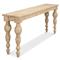 Jared French Country Brown Mango Wood Rectangular Console Table