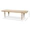 Jared French Country Brown Mango Wood Rectangular Dining Table - 110&quot;W