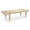 Jared French Country Brown Mango Wood Rectangular Dining Table - 110&quot;W