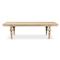 Jared French Country Brown Mango Wood Rectangular Dining Table - 110&quot;W