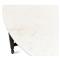 Elise French Country White Marble Black Iron Round Coffee Table
