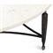 Elise French Country White Marble Black Iron Round Coffee Table