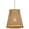 Shevone Traditional Polished Brass Seagrass Pendant - Small