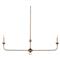 Brittany French Country Bronze Linear Chandelier