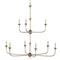 Brittany French Country Bronze Candle Style Chandelier - Large