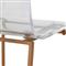 King Modern Clear Acrylic Seat Antique Gold Base Counter Stool